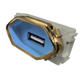 Modulo USB 2a - Novara Azul Gold